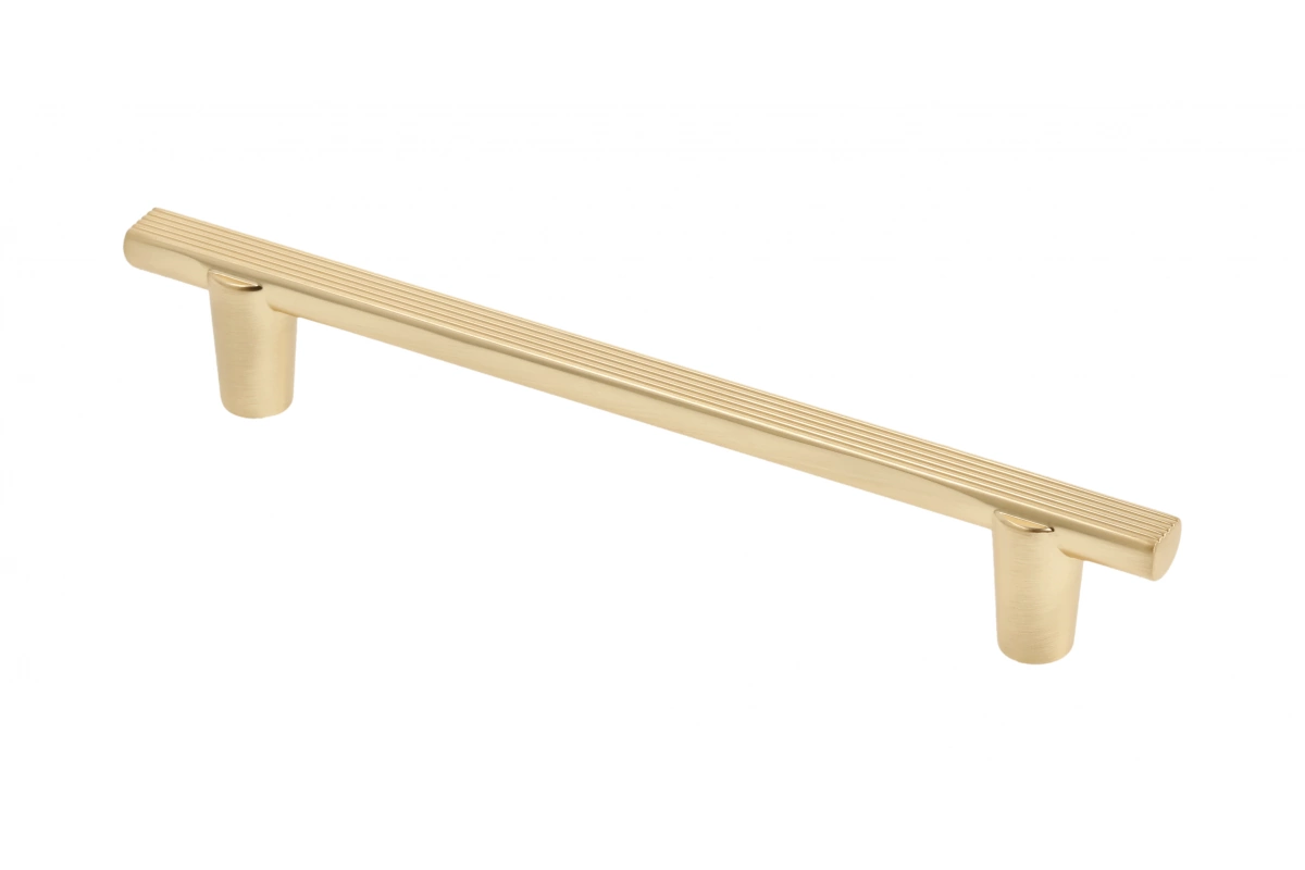 Maner mobila RAY 128 mm, brushed gold