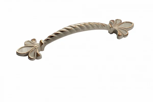 Mânere - Maner mobila Royal Genova 96 mm, alb auriu