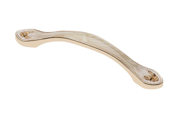 Mânere - Maner mobila Royal Reggio 96 mm, crem auriu