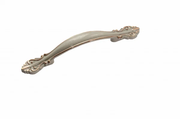 Mânere - Maner mobila Royal Werona 96 mm, alb auriu