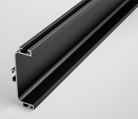 Sine si manere tip profil - Profil din aluminiu tip GOLA orizontal „C”, lungime 4,2 m.,negru mat