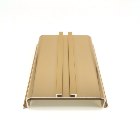 Profil din aluminiu tip GOLA orizontal „C”, lungime 4,2 m. finisaj auriu - KULAC [2]