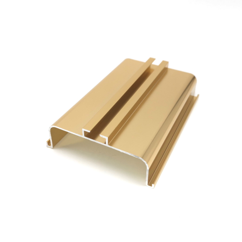 Profil din aluminiu tip GOLA orizontal „C”, lungime 4,2 m. finisaj auriu - KULAC [1]