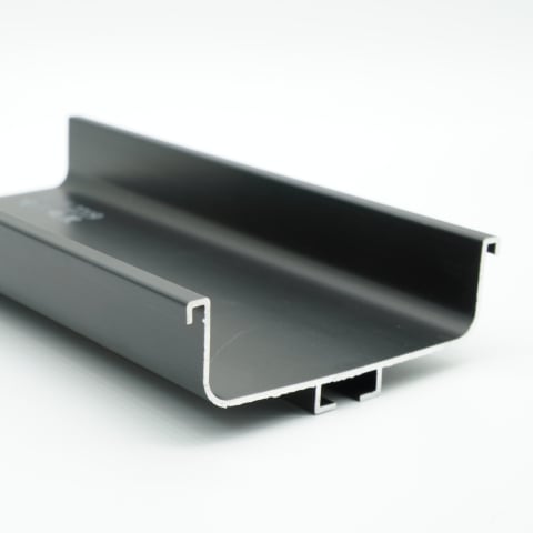 Profil din aluminiu tip GOLA orizontal „C”, lungime 4,2 m.,negru mat [1]