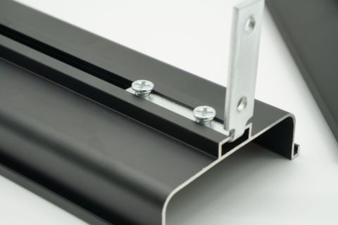 Profil din aluminiu tip GOLA orizontal „C”, lungime 4,2 m.,negru mat [3]