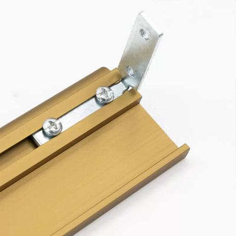 Profil din aluminiu tip GOLA orizontal „J”, H 60 mm., lungime 4,2 m  finisaj auriu [1]
