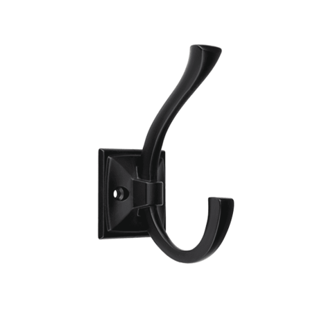 Agățători cuier - REJS-Agatatoare cuier SINGO 112x46 mm, negru mat