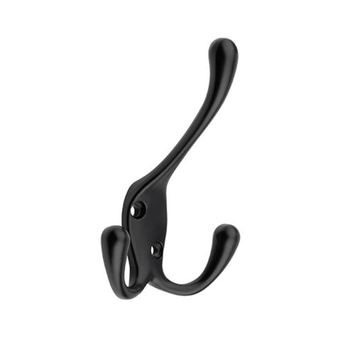 Agățători cuier - REJS Agatatoare cuier SORIA L 86x68 mm, negru mat