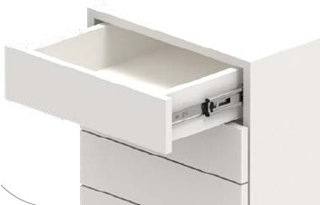 REJS- Glisiera cu  bile L 450 mm H 45 mm SOLIDE SLIDE , amortizare si, extragere totala, 35 kg [6]