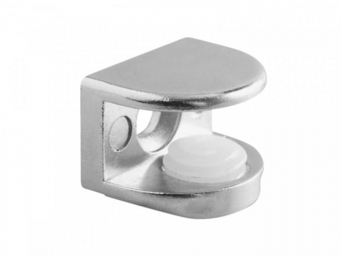 FERONERIE MOBILIER - Suport polita (raft) sticla A48, 4-8 mm, cromat
