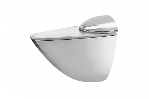 FERONERIE MOBILIER - Suport polita (raft) sticla PELIKAN 55x29 mm, aluminiu