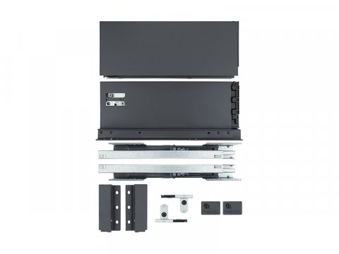Sertare mobila Tandembox - Tandembox Slim L=300mm, H=118mm, gri mat, reglabil