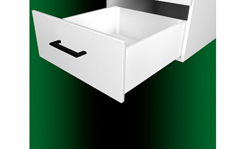 Sertare metalice Tandembox Slim - Tandembox Slim L=300mm, H=118mm, alb, reglabil
