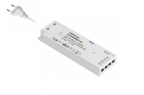 Întrerupătoare și transformatoare bandă led - Transformator 12V Easy Click, 60W, 6 porturi MiniAmp