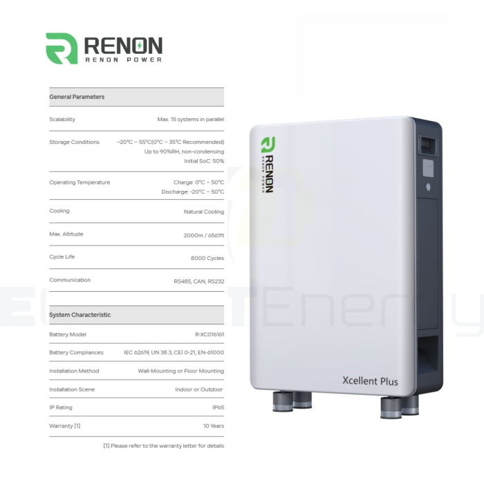 Acumulator Renon Lifepo4 Xcellent Plus 16 kWh 51.2V-314Ah IP65 [4]