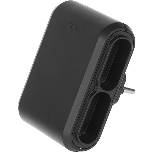 Adaptor priza LEGRAND 050651, 4 prize, negru [1]