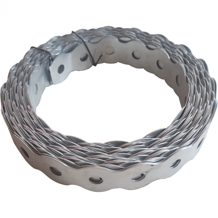 BANDA METALICA PERFORATA PENTRU SUPORT CABLURI 12mm/0,8mm/8mm pret/10m [1]