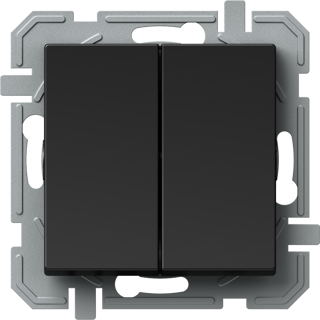 Buton dublu 10A 250V, negru [1]