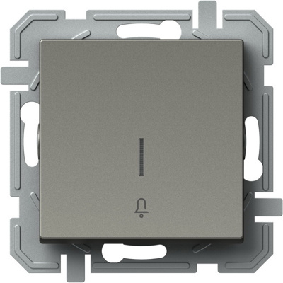 Buton simplu cu 1 indicator, fără lampă de neon, titan [1]