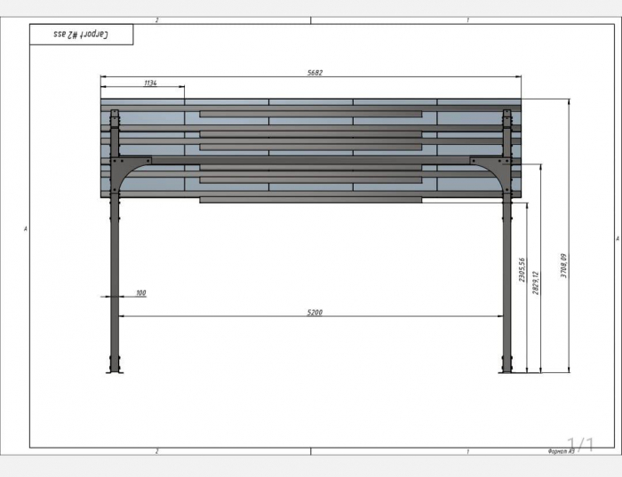 Carport solar cu panouri fotovoltaice pentru 2 locuri de parcare - 6.6kW [6]