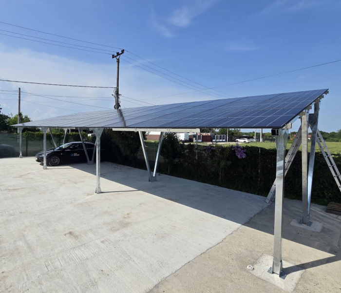 Carport solar cu panouri fotovoltaice pentru 2 locuri de parcare - 6.6kW [2]