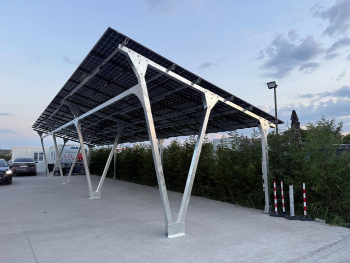 Carport solar cu panouri fotovoltaice pentru 2 locuri de parcare - 6.6kW [1]