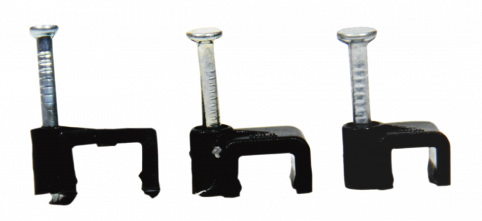CLIPS PLASTIC PATRAT NEGRU 5mm Pret/Set/100 buc. [1]