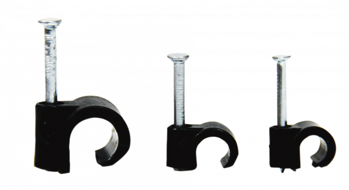 CLIPS PLASTIC PT CABLU COAXIAL NEGRU 8-12mm Pret/Set/100 buc. [1]