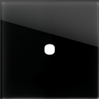 EDGE Rama decorativa sticla 1/2M neagra pentru buton EDGE [1]