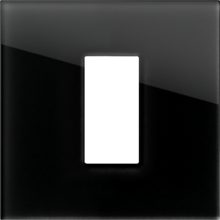 EDGE Rama decorativa sticla 1/2M neagra pentru elemente modulare MODUL [1]