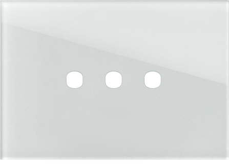 EDGE Rama decorativa sticla 3M alba pentru buton EDGE [1]