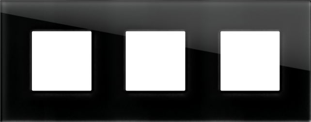 EDGE Rama decorativa sticla 3x2M neagra pentru elemente modulare MODUL [1]