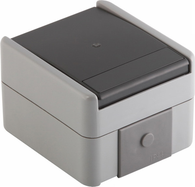 Fontana Buton simplu cu led PT gri [1]