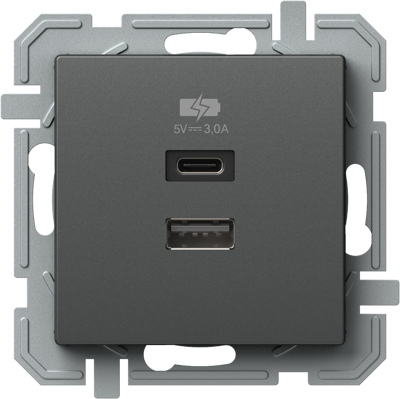 Incarcator USB 5V 3,0 TI antracit [1]