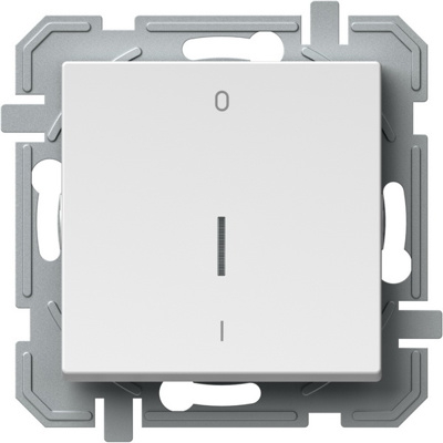 Intrerupator bipolar cu indicator LED 16AX 250V~ IN 03,  alb polar [1]