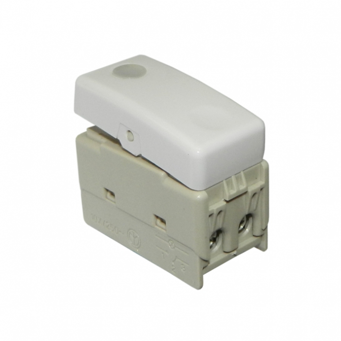 INTRERUPATOR MODULAR CAP SCARA CU LED "YRISS" - ALB [1]