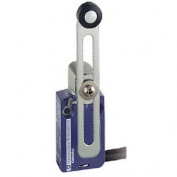 Limitator cu brat rotativ cu rola din termoplastic, 1 NC + 1 NO, salt al curentului de iesire, cablu 1 m, XCMD2145L1, Schneider Electric [1]