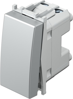 Modul Buton simplu 1m argintiu [1]