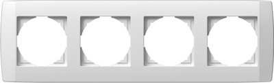 Ramă decorativă cvadruplă, polar white [1]