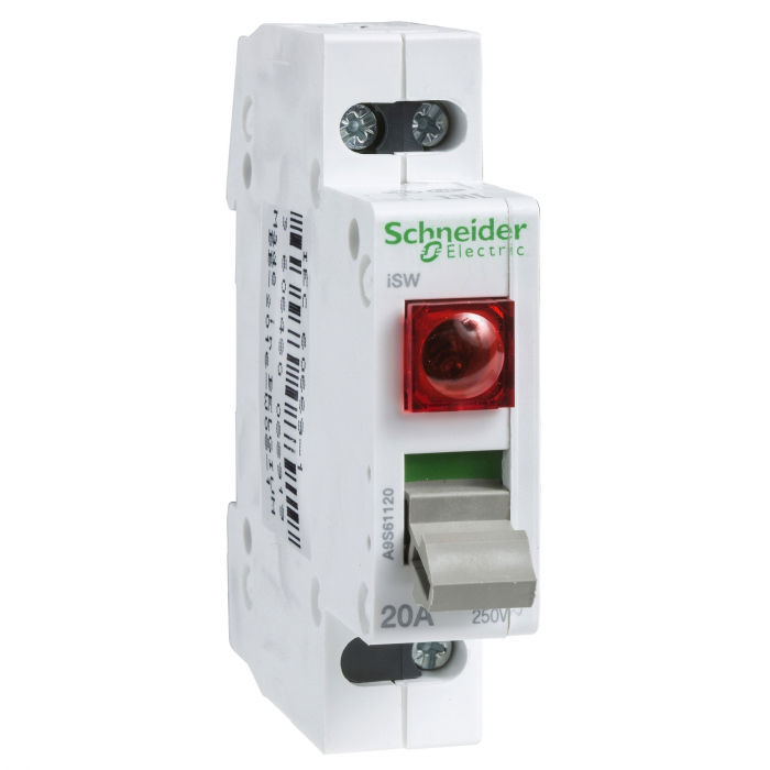 Separator de sarcina Acti9 iSW cu indicator, 1P, 20 A, 250V, A9S61120, Schneider Electric [1]