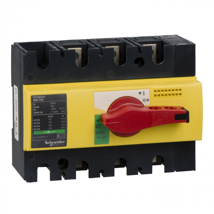 Separator de sarcina Interpact INS100, 3 poli, 100A, 28924, Schneider Electric [1]
