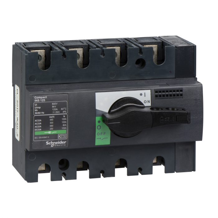 Separator de sarcina Interpact INS125, 4 poli, 125A, 28911, Schneider Electric [1]