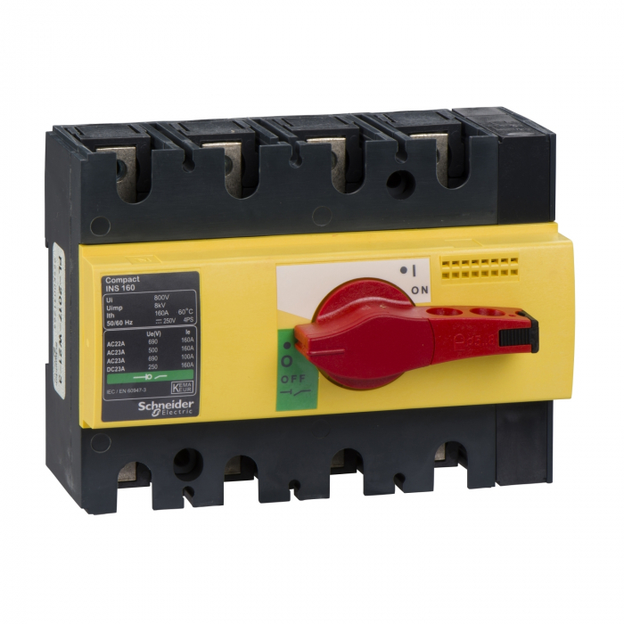 Separator de sarcina Interpact INS160, 4 poli, 160A, 28929, Schneider Electric [1]