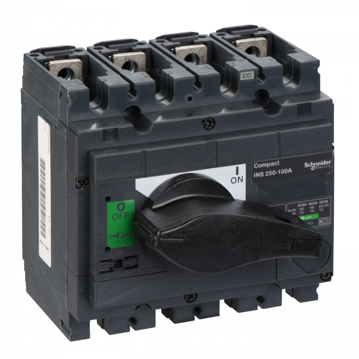Separator de sarcina Interpact INS250, 4 poli, 100A, 31101, Schneider Electric [1]