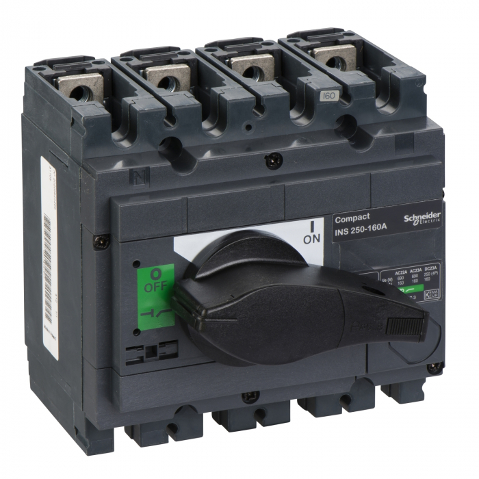 Separator de sarcina Interpact INS250, 4 poli, 160A, 31105, Schneider Electric [1]