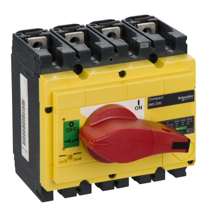 Separator de sarcina Interpact INS250, 4 poli, 250A, 31127, Schneider Electric [1]