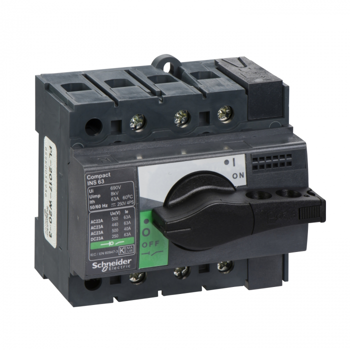 Separator de sarcina Interpact INS63, 3 poli, 63A, 28902, Schneider Electric [1]