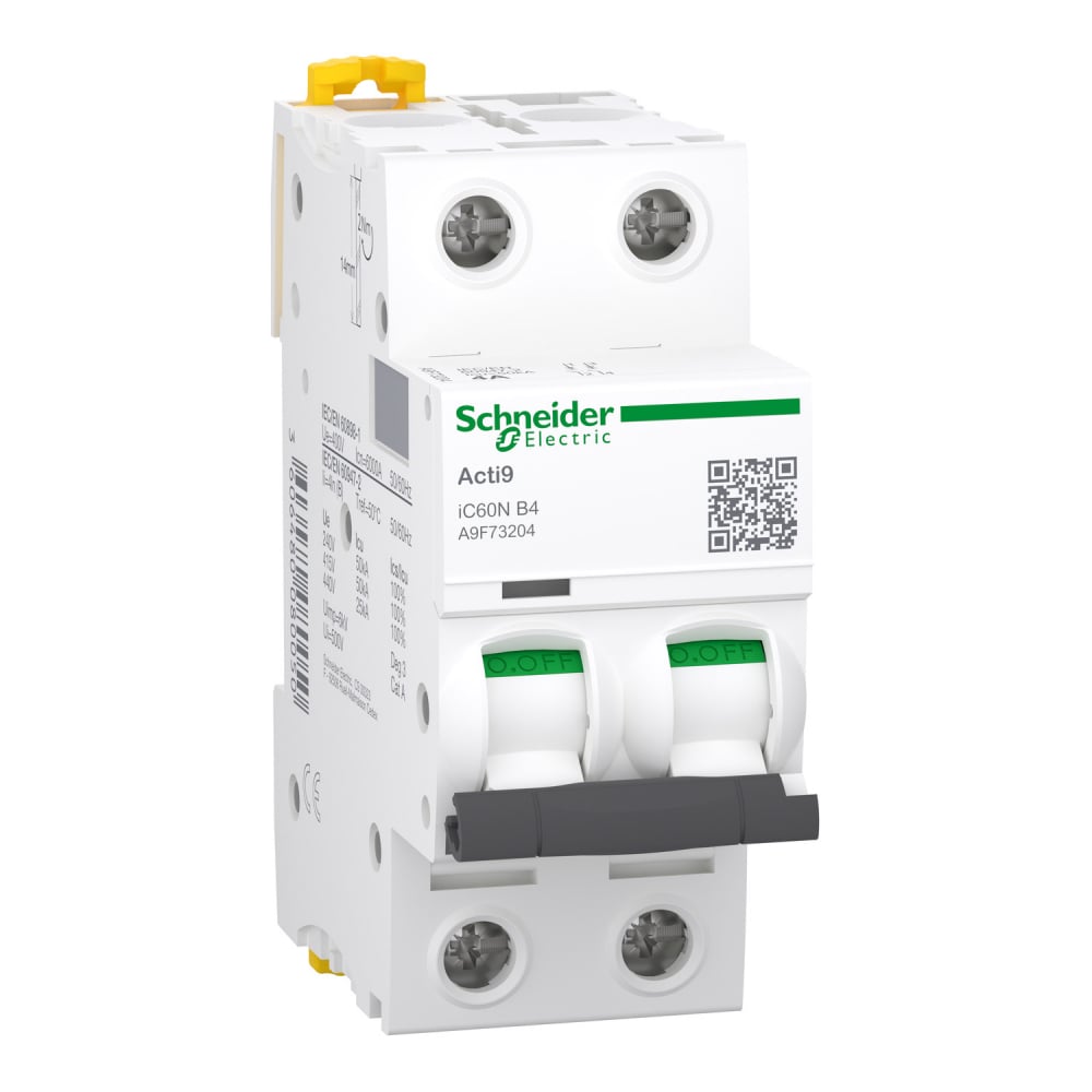 Siguranta Automata 2 Poli, 4A , A9F73204, Schneider Electric [1]
