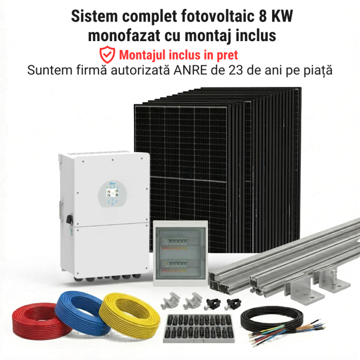 Sistem Fotovoltaic 8kW Monofazat Stocare 5kWh Montaj Deye [2]