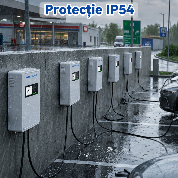 Stație de încărcare DC mașini electrice 40kW, rapidă, 1 port CCS2, IP54, 200-1000 V DC, WDO01-DC40K [4]